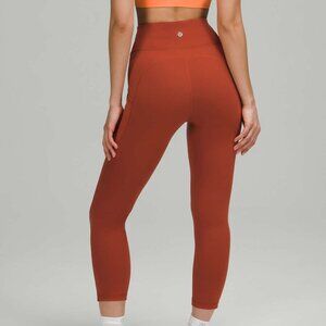 NWT Lululemon Invigorate High-Rise Crop 23" - Cayenne